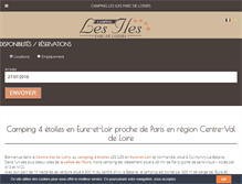 Tablet Screenshot of les-iles-parc-de-loisirs.fr